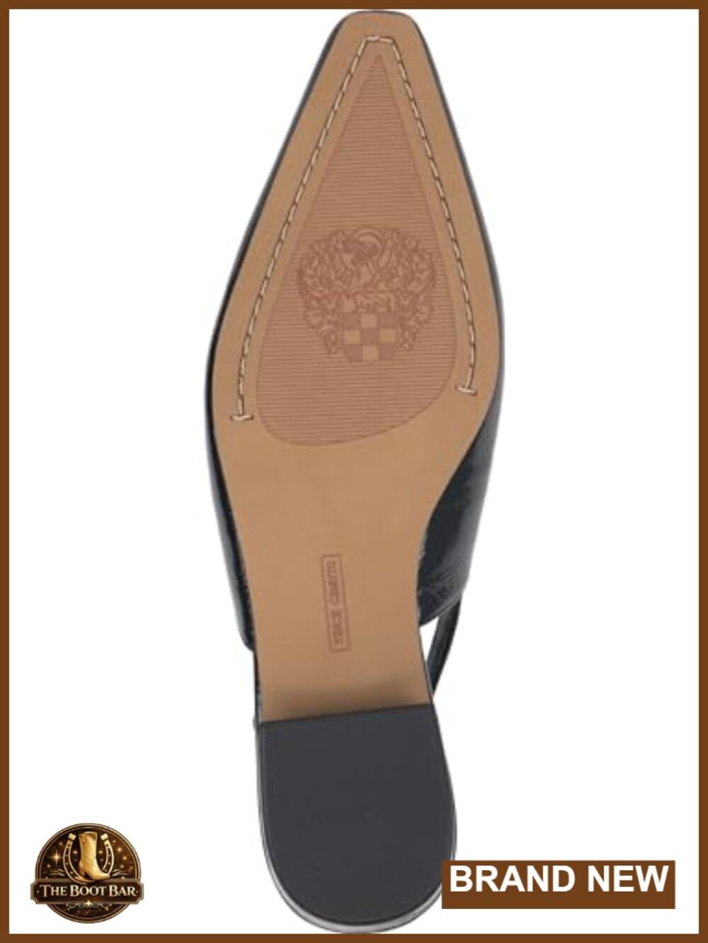 Vince Camuto Savy Leather Slingback Mule Flats Women's Snip Toe - Picture 3 of 6